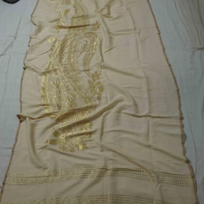 KashiFab Mustard Gold Banarasi Silk Dupatta online - authentic Varanasi Banarasi silk dupatta