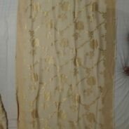 KashiFab Mustard Gold Banarasi Silk Dupatta online - authentic Varanasi Banarasi silk dupatta