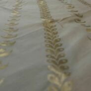 KashiFab Mustard Gold Banarasi Silk Dupatta online - authentic Varanasi Banarasi silk dupatta - detail view 2