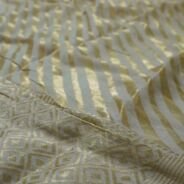 KashiFab Mustard Gold Banarasi Silk Dupatta online - authentic Varanasi Banarasi silk dupatta - detail view 2