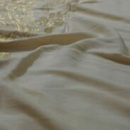 KashiFab Mustard Gold Banarasi Silk Dupatta online - authentic Varanasi Banarasi silk dupatta - detail view 3