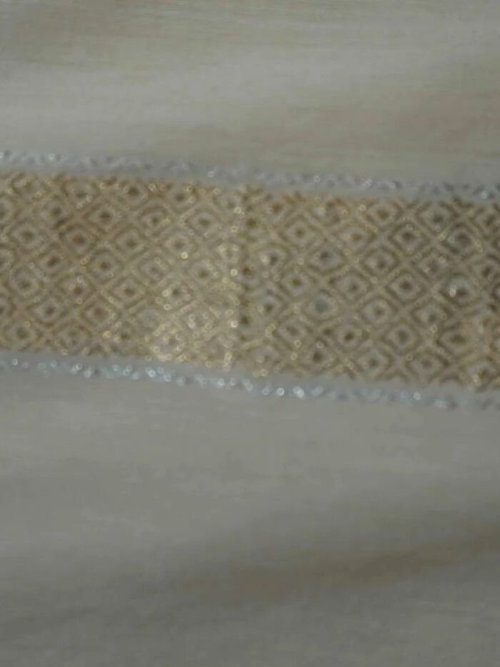 KashiFab Mustard Gold Banarasi Silk Dupatta online - authentic Varanasi Banarasi silk dupatta - detail view 4
