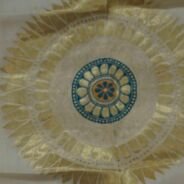 KashiFab Mustard Gold Banarasi Silk Dupatta online - authentic Varanasi Banarasi silk dupatta - detail view 5