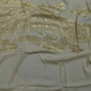 KashiFab Mustard Gold Banarasi Silk Dupatta online - authentic Varanasi Banarasi silk dupatta - detail view 5
