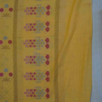 KashiFab Mustard Gold Banarasi Silk Saree online - authentic Varanasi Banarasi silk saree