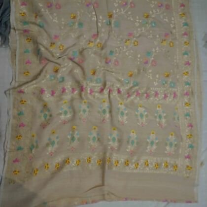 KashiFab Mustard Gold Banarasi Silk Saree online - authentic Varanasi Banarasi silk saree