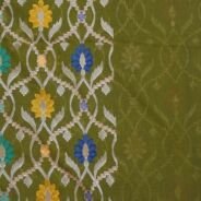 KashiFab Mustard Gold Banarasi Silk Saree online - authentic Varanasi Banarasi silk saree - detail view 2