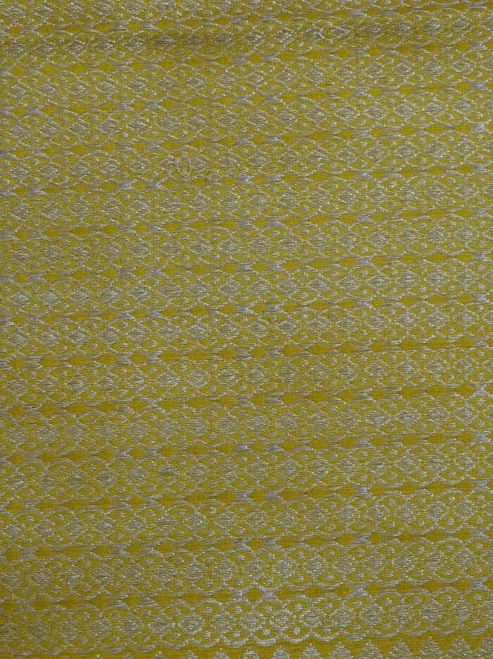KashiFab Mustard Gold Banarasi Silk Saree online - authentic Varanasi Banarasi silk saree - detail view 4