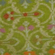 KashiFab Mustard Gold Banarasi Silk Saree online - authentic Varanasi Banarasi silk saree - detail view 5