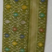 KashiFab Mustard Gold Banarasi Silk Saree online - authentic Varanasi Banarasi silk saree - detail view 5
