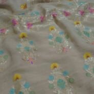 KashiFab Mustard Gold Banarasi Silk Saree online - authentic Varanasi Banarasi silk saree - detail view 5