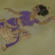 KashiFab Mustard Gold Banarasi Silk Saree online - authentic Varanasi Banarasi silk saree - detail view 5