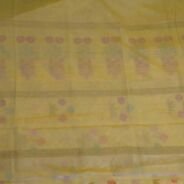 KashiFab Mustard Gold Banarasi Silk Saree online - authentic Varanasi Banarasi silk saree - detail view 6