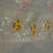 KashiFab Mustard Gold Banarasi Silk Saree online - authentic Varanasi Banarasi silk saree - detail view 6