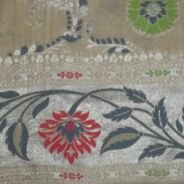 KashiFab Mustard Gold Banarasi Silk Saree online - authentic Varanasi Banarasi silk saree - detail view 6