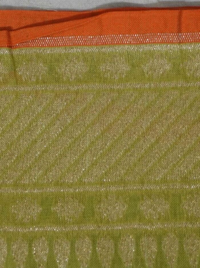 KashiFab Mustard Gold Banarasi Silk Saree online - authentic Varanasi Banarasi silk saree - detail view 7