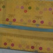 KashiFab Mustard Gold Banarasi Silk Saree online - authentic Varanasi Banarasi silk saree - detail view 8