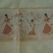 KashiFab Mustard Gold Banarasi Silk Saree online - authentic Varanasi Banarasi silk saree - detail view 8