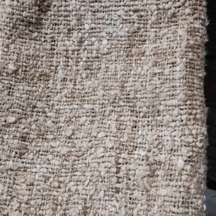 KashiFab Natural Coarse Banarasi Raw Silk Fabric - Heavyweight Slub Metre