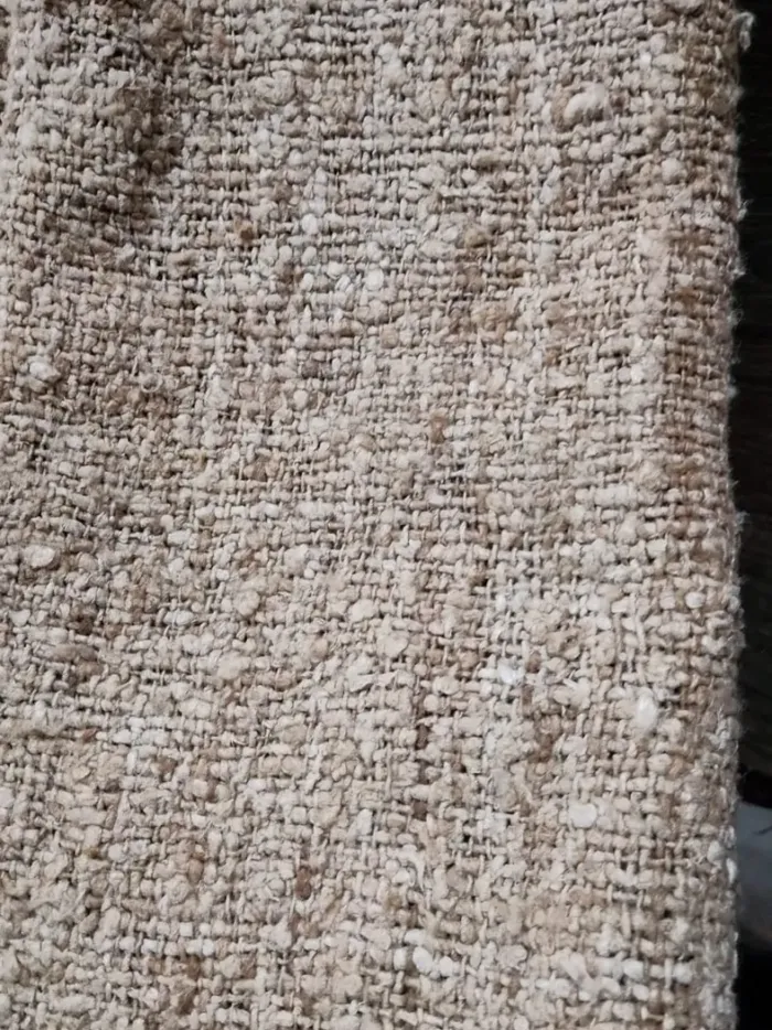 KashiFab Natural Coarse Banarasi Raw Silk Fabric - Heavyweight Slub Metre