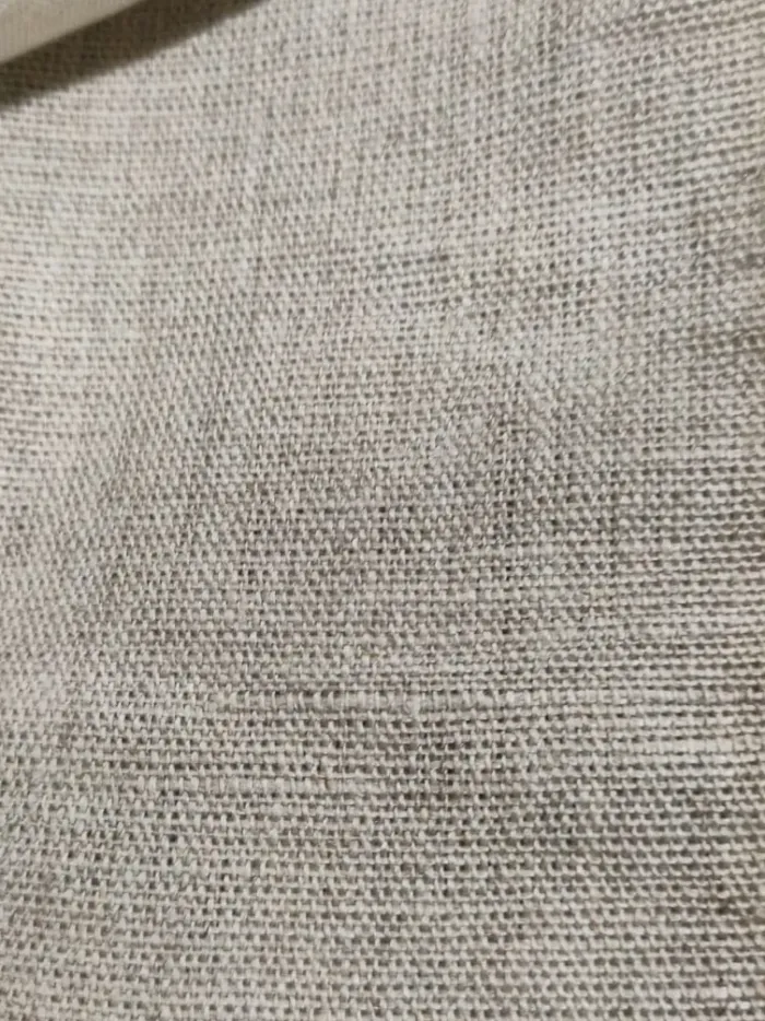 KashiFab Natural Beige Coarse Weave Linen Fabric