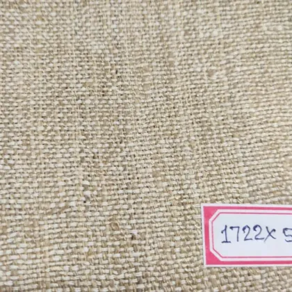 KashiFab Natural Oatmeal Banarasi Raw Silk Fabric - Textured Dupion Style Metre