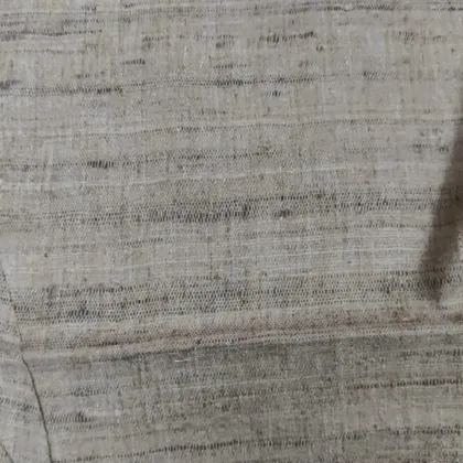 KashiFab Oatmeal Knobby Banarasi Raw Silk Fabric - Open Slub Weave Metre