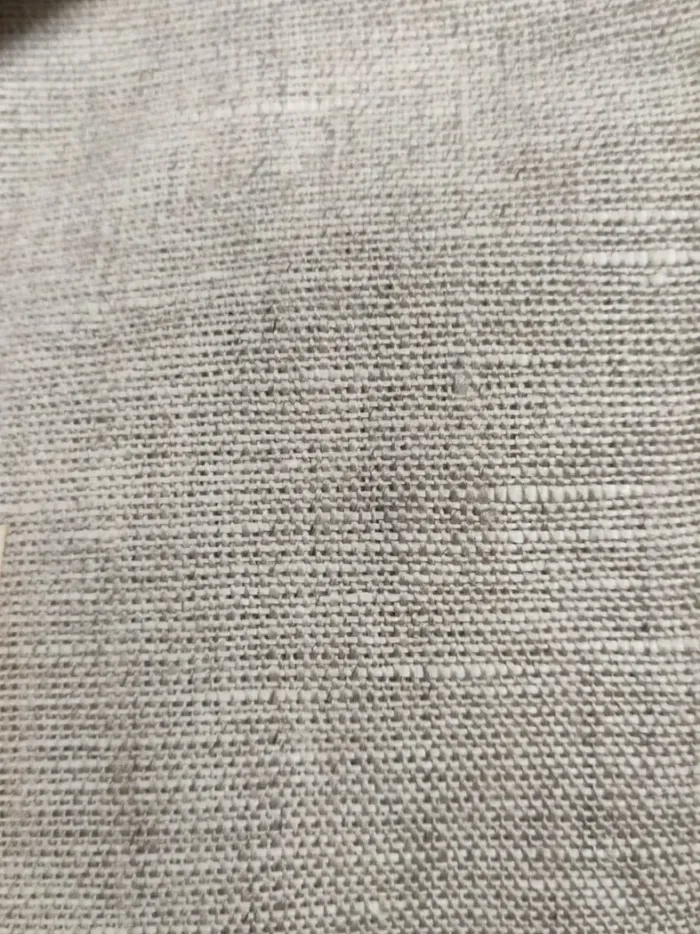 KashiFab Oatmeal Slub Plain Weave Linen Fabric