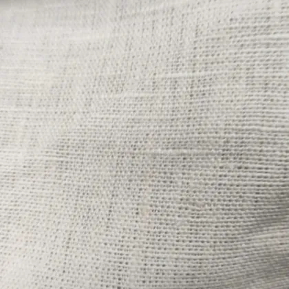 KashiFab Off-White Cream Fine Weave Linen Fabric