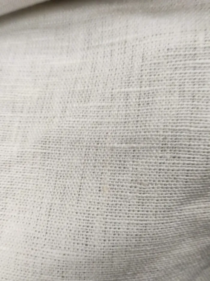 Off-White Cream Fine Weave Linen Fabric KashiFab Off-White Cream Fine Weave Linen Fabric