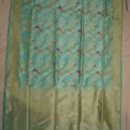 KashiFab Peach Banarasi Silk Saree online - authentic Varanasi Banarasi silk saree