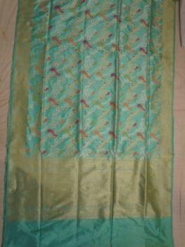 KashiFab Peach Banarasi Silk Saree online - authentic Varanasi Banarasi silk saree