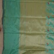 KashiFab Peach Banarasi Silk Saree online - authentic Varanasi Banarasi silk saree - detail view 2