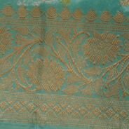 KashiFab Peach Banarasi Silk Saree online - authentic Varanasi Banarasi silk saree - detail view 5
