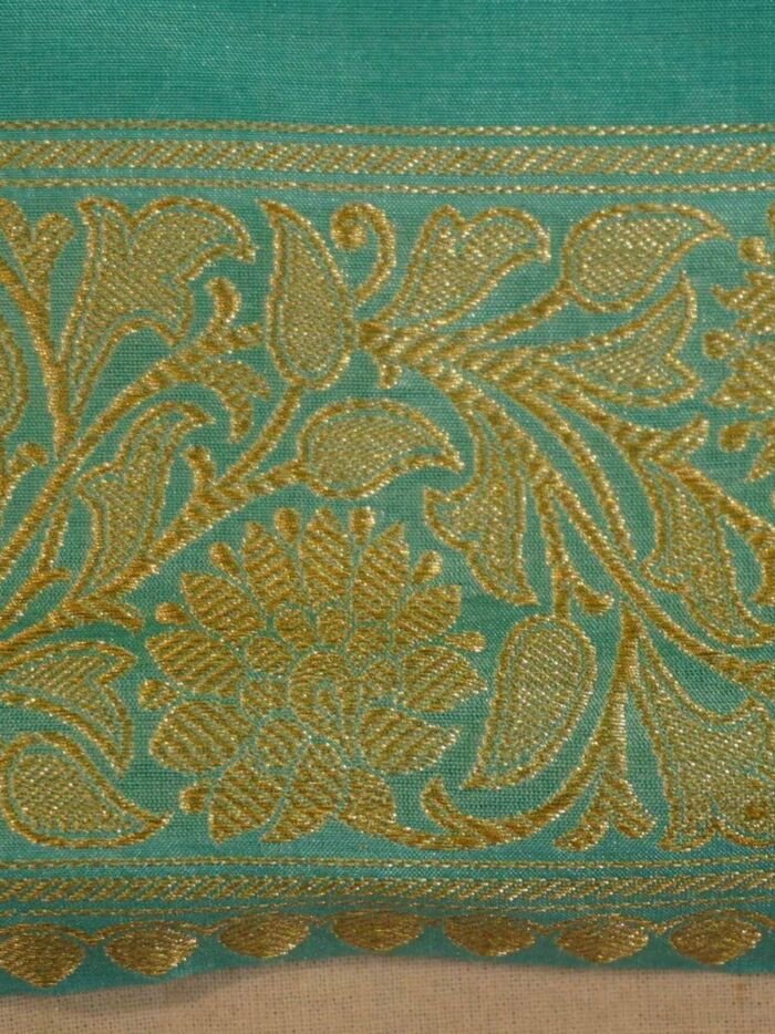 KashiFab Peach Banarasi Silk Saree 7 KashiFab Peach Banarasi Silk Saree online - authentic Varanasi Banarasi silk saree - detail view 7