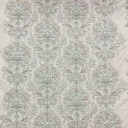 KashiFab CHO Ivory Column Floral Embroidery - handloom embroidery fabric Varanasi wholesale