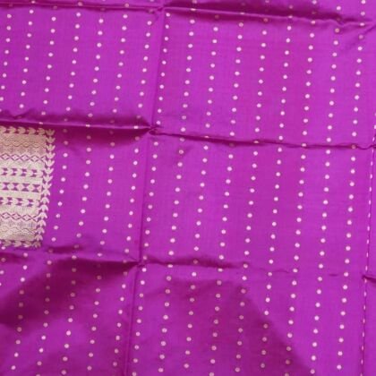 KashiFab Rose Pink Banarasi Silk Coord Set online - authentic Varanasi Banarasi silk coord set