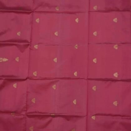 KashiFab Rose Pink Banarasi Silk Coord Set online - authentic Varanasi Banarasi silk coord set