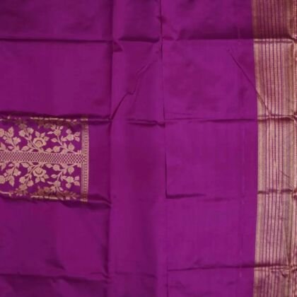 KashiFab Rose Pink Banarasi Silk Coord Set online - authentic Varanasi Banarasi silk coord set
