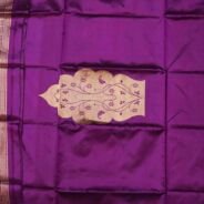 KashiFab Rose Pink Banarasi Silk Coord Set online - authentic Varanasi Banarasi silk coord set