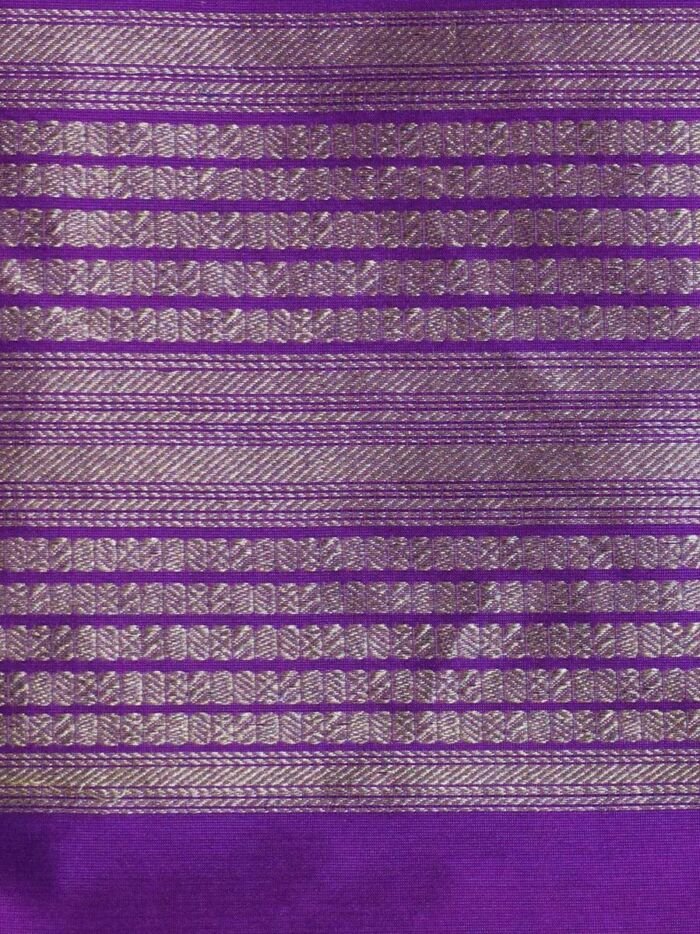 KashiFab Rose Pink Banarasi Silk Coord Set online - authentic Varanasi Banarasi silk coord set - detail view 2
