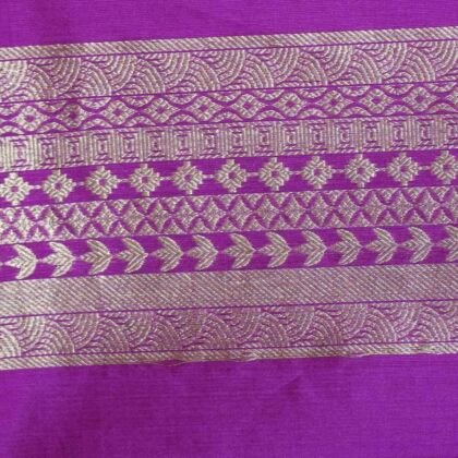 KashiFab Rose Pink Banarasi Silk Coord Set online - authentic Varanasi Banarasi silk coord set - detail view 2