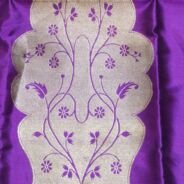 KashiFab Rose Pink Banarasi Silk Coord Set online - authentic Varanasi Banarasi silk coord set - detail view 2