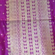 KashiFab Rose Pink Banarasi Silk Coord Set online - authentic Varanasi Banarasi silk coord set - detail view 3