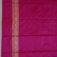 KashiFab Rose Pink Banarasi Silk Saree online - authentic Varanasi Banarasi silk saree