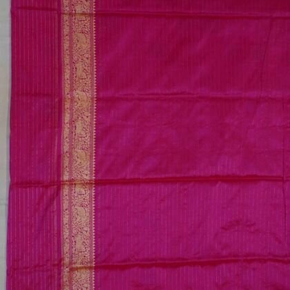 KashiFab Rose Pink Banarasi Silk Saree online - authentic Varanasi Banarasi silk saree