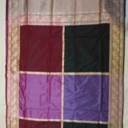 KashiFab Rose Pink Banarasi Silk Saree online - authentic Varanasi Banarasi silk saree