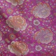 KashiFab Rose Pink Banarasi Silk Saree online - authentic Varanasi Banarasi silk saree - detail view 2