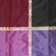 KashiFab Rose Pink Banarasi Silk Saree online - authentic Varanasi Banarasi silk saree - detail view 2