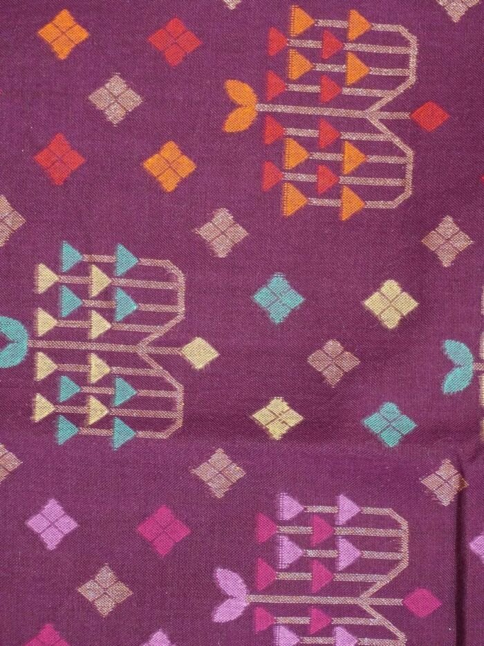 KashiFab Rose Pink Banarasi Silk Saree 5 KashiFab Rose Pink Banarasi Silk Saree online - authentic Varanasi Banarasi silk saree - detail view 5